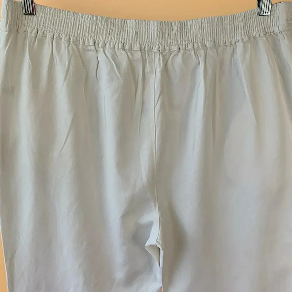 Appraisal New Linen Blend Straight Leg High Waist Pants Size XL Ivory White - Picture 8 of 15